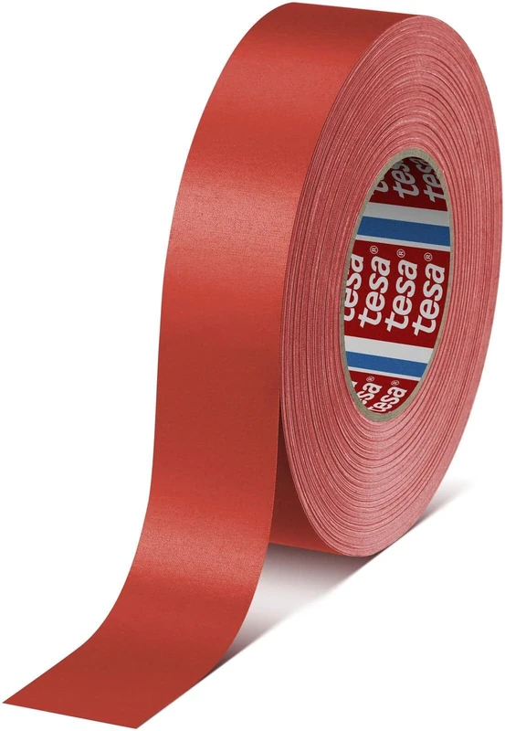 Tesa 04651-00527-00 "Premium" Cloth Tape, Red, 50 m x 38 mm