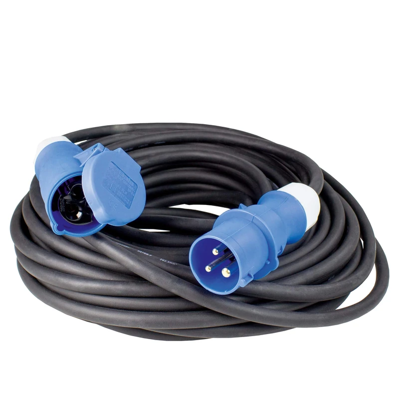 as - Schwabe 60477 10 m 230 V Camping and Caravan Cable Extension Lead - Black