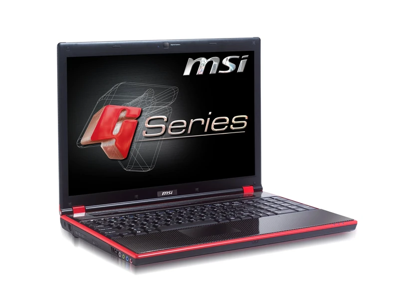 MSI GT628 15.4 inch gaming Laptop (Intel Core 2 Quad Q9000, 4Gb, 500Gb, Bluray, Webcam, BT, HDMI, 6 cell battery, Windows 7 Premium (Black/Red)