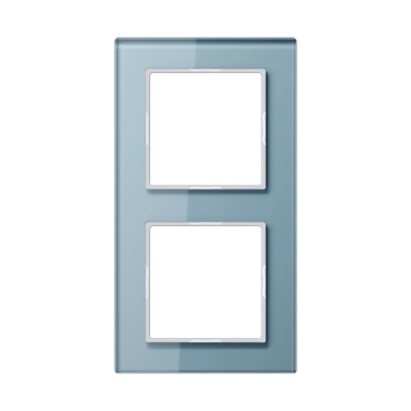Jung Frame Glass 2-Way Series A Creation Blaugrau – 1 AC 582 GL Blgr
