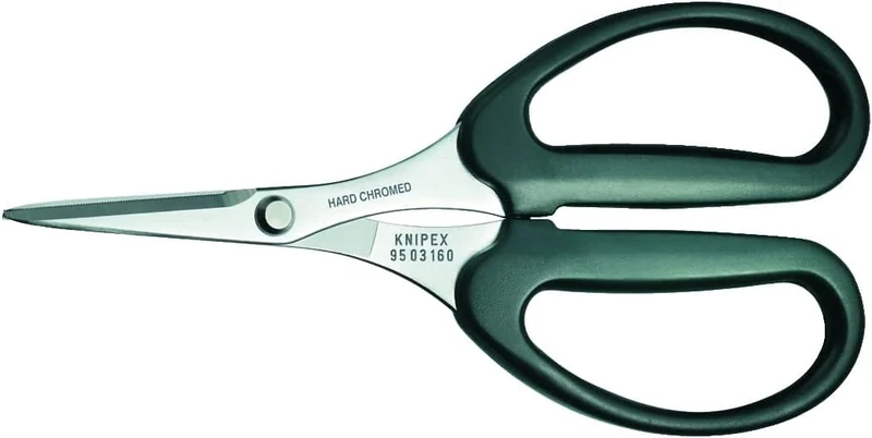 KNIPEX Shears for Kevlar Fibres in Blister Chrome-Plated Plastic Coated 160 mm, 95 03 160 SB