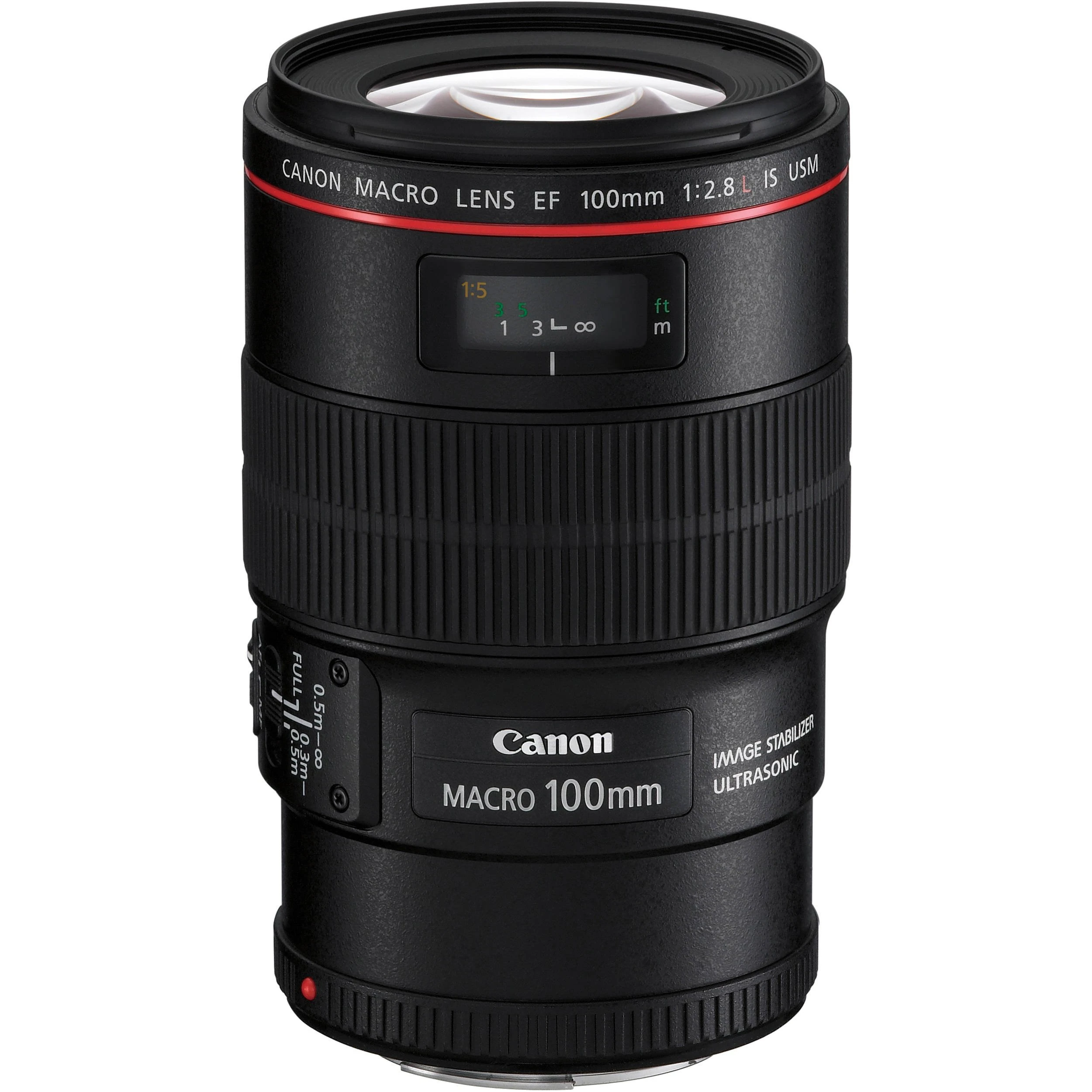 Canon EF 100mm f/2.8L IS USM Macro Lens for Canon Digital SLR Cameras, Lens Only Black