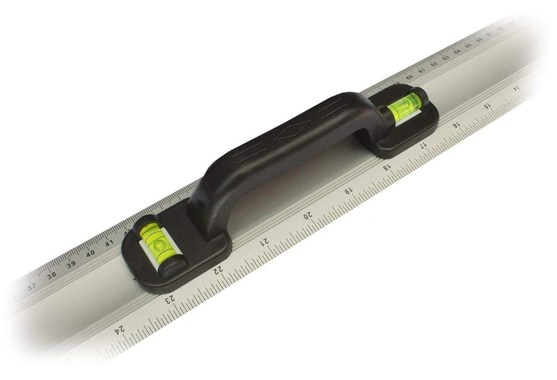 Toolzone 1000mm Aluminium Ruler with Spirit Levels and Handle