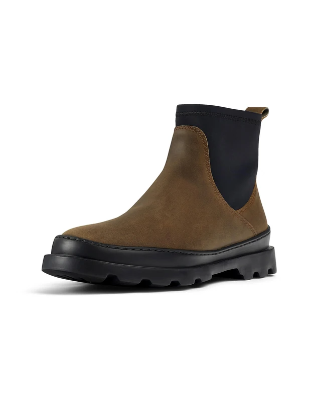 Camper Women's Brutus Chelsea boots, Gold Pearlized Leather, 8 UK