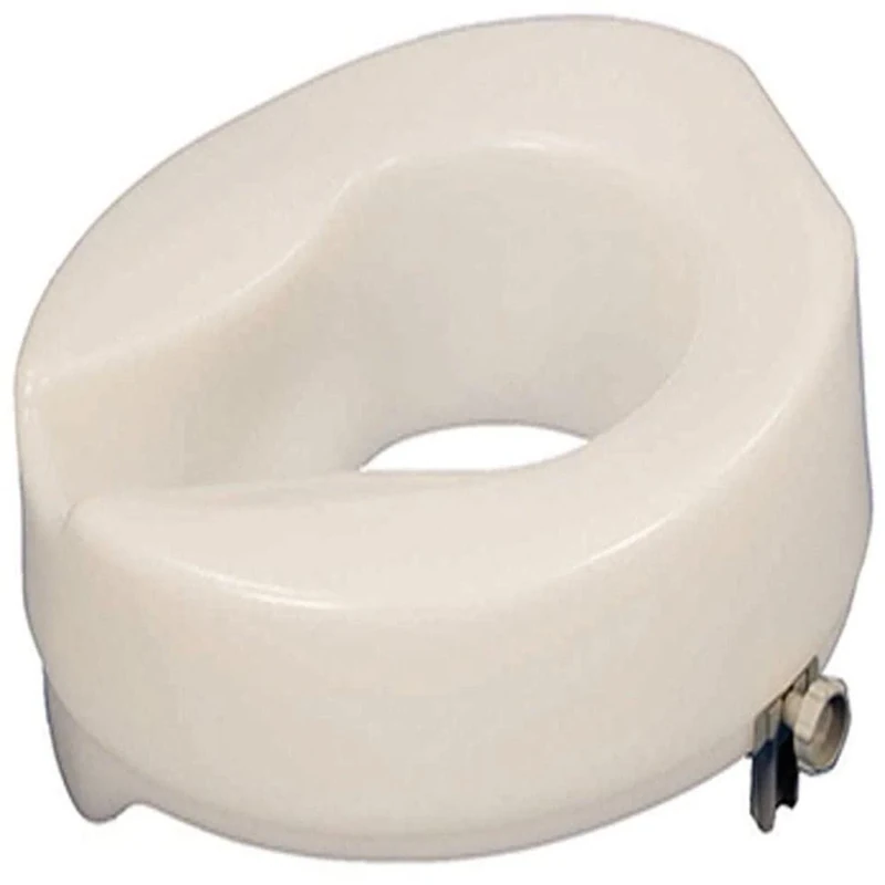Aidapt 150mm (6") Elevation Raised Comfortable Toilet Seat Easy Fit White