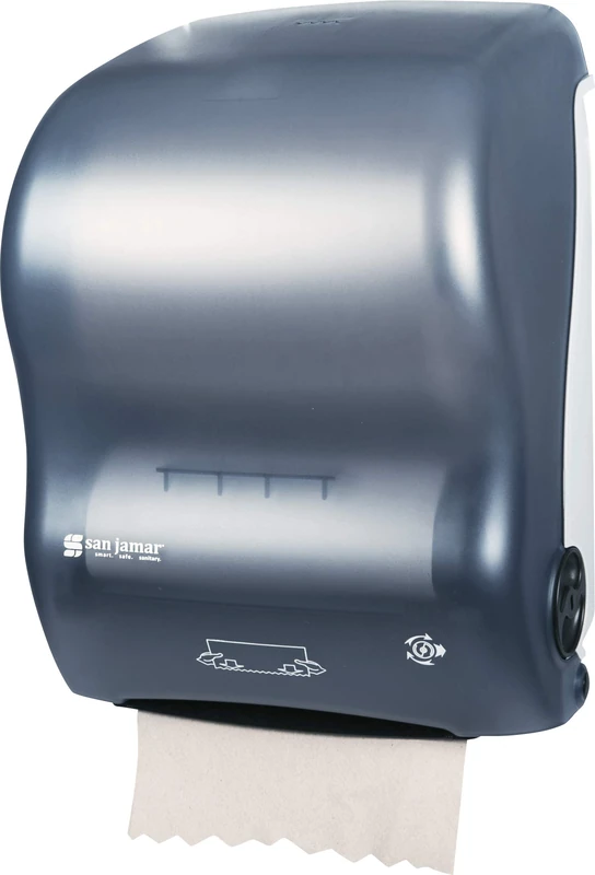 San Jamar T7000TBL Simplicity Hands-Free Mechanical Roll Towel Dispenser, Classic, Arctic Blue