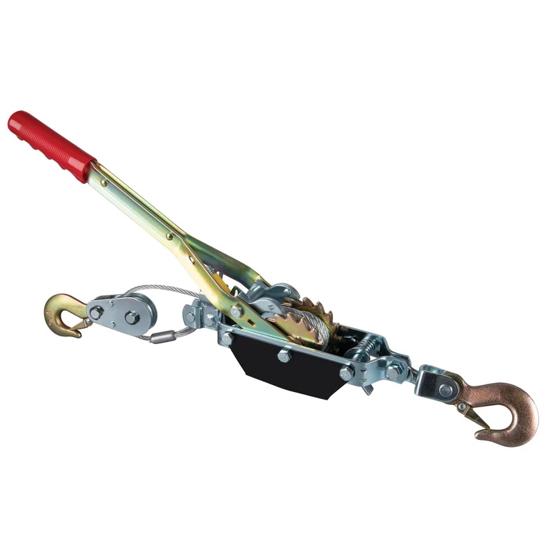 PERFORMANCE TOOL 50-100 Dual Gear Power Puller - 2 Ton Capacity Winch With 6' aircraft cable