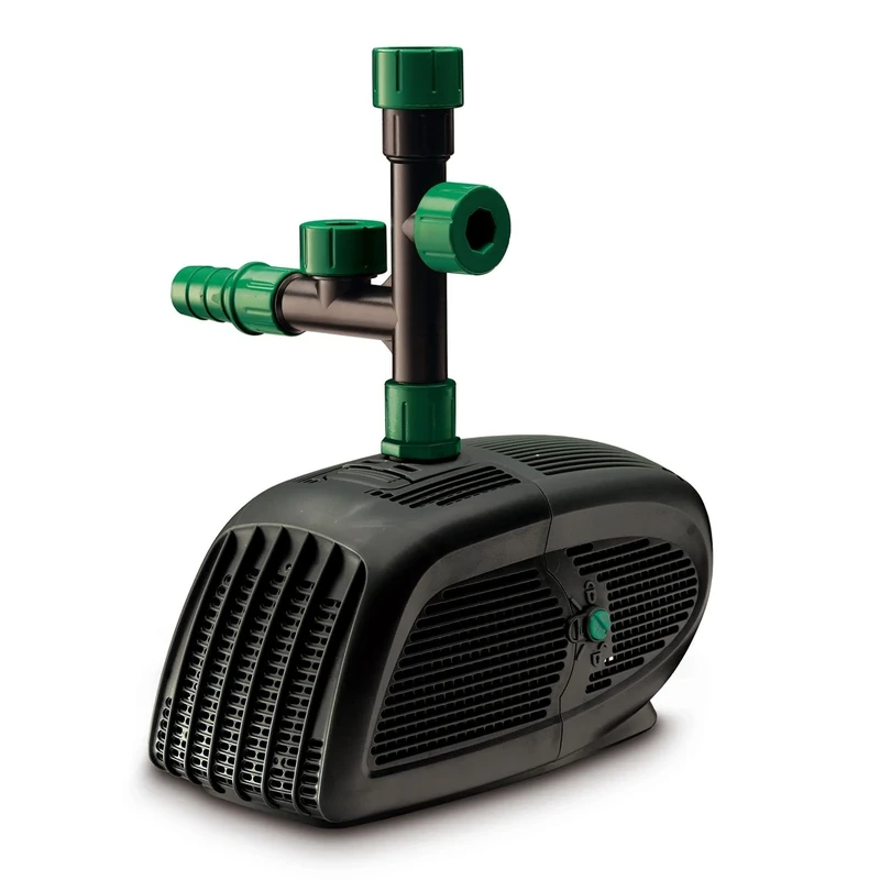 Blagdon Midipond High Performance Pond Pump to Run Fountains, Waterfalls & Filters, 5 Fountain Heads, Adjustable Extension Pipes, Fittings Included, Easy Clean, for Ponds up to 3582 Litres, Black