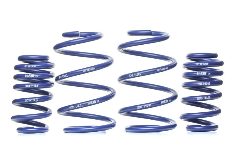 H&R Lowering Springs compatible with Volkswagen Transporter T5/T6 2/4WD up to 1500kg FA-Load and 1560kg RA-Load 2003- FA40/RA40mm - Image 1