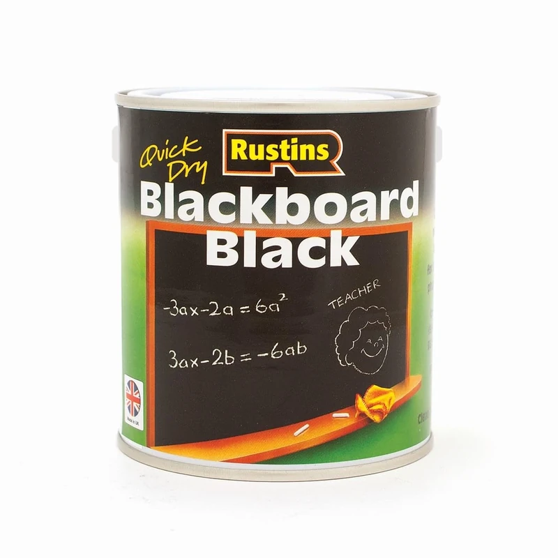 Rustins Blackboard Black Paint 2.5L - Premium Chalkboard Coating for Creative Spaces