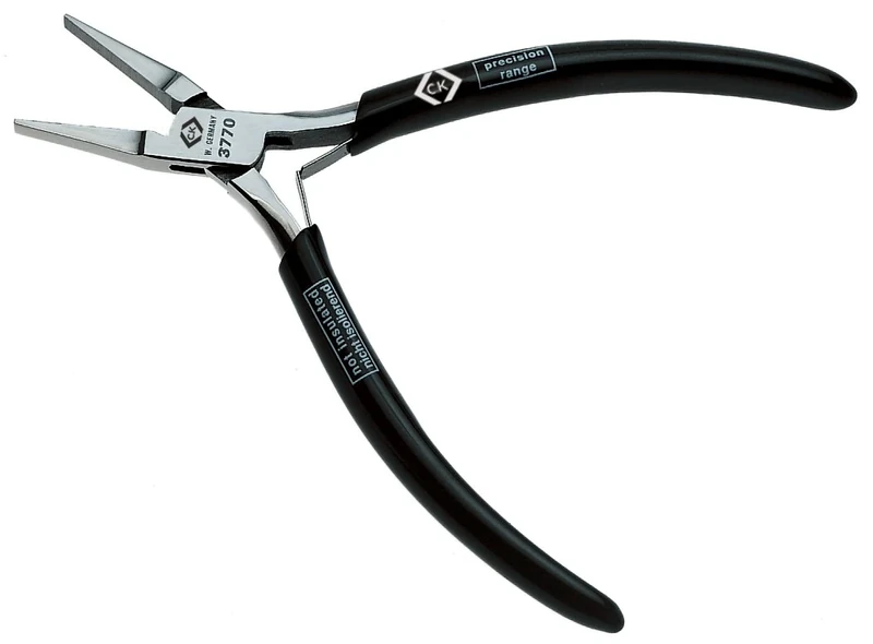 C.K Classic T3770 120mm Precision Flat Nose Pliers,Silver