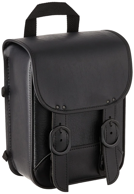Willie & Max by Dowco 59591-00 Black Jack Series: Synthetic Leather Motorcycle Sissy Bar Bag, Black, Universal Fit