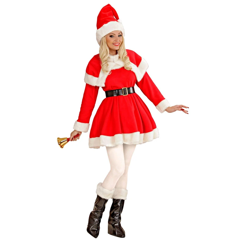 Ladies Lady Santa Deluxe Costume Small UK 8-10 for Christmas Panto Nativity Fancy Dress