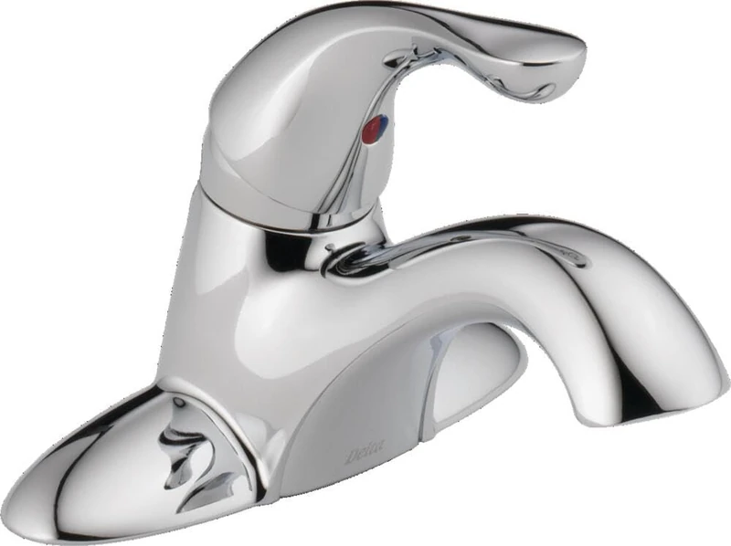 Delta 520-PPU-DST Classic Single Handle Centerset Bathroom Faucet, Chrome