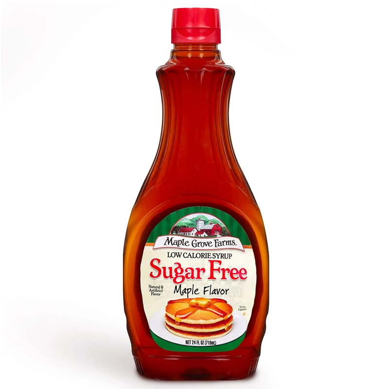 Maple Grove Farms, Sugar Free Maple Flavoured Syrup - Guilt Free Waffle Syrup - Great On Pancakes, 710ml