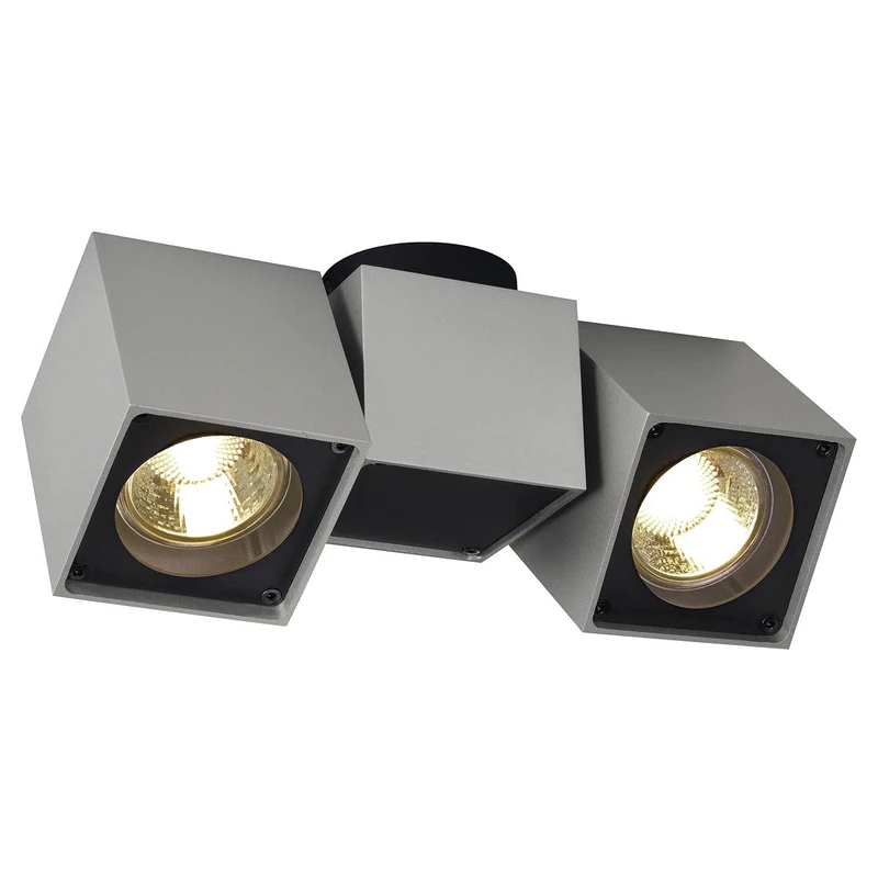 SLV Surface-Mounted Wall and Ceiling Light Altra DICE/Internal Ceiling and Wall Illumination, Surface-Mounted Light, Wall-Mounted Light, Ceiling spot / GU10 50W Grey