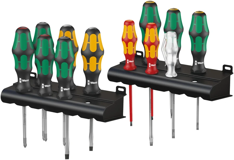 Wera XXL Kraftform Plus All-Round Screwdriver Set, PH/PZ/SL, 12PC, 05051010001