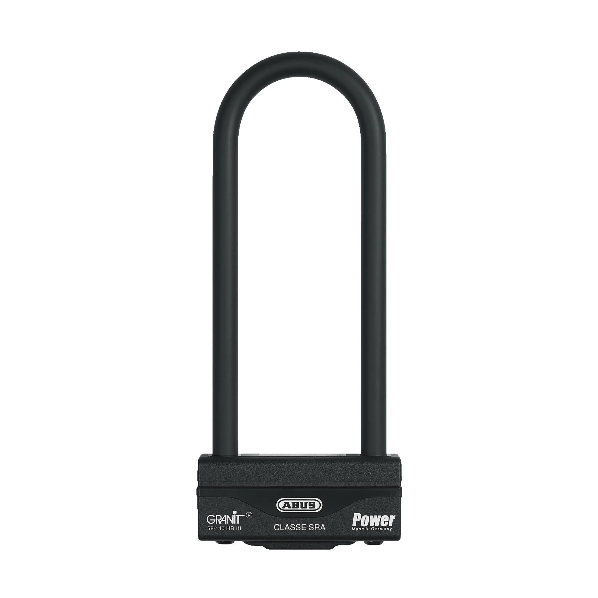 ABUS U-lock Granit Power 58/140HBIII - strong motorbike lock with double locking - security level 18