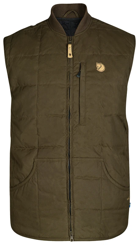 Fjallraven 90501-633 Grimsey Vest M Jacket Men's Dark Olive Size XS - Image 1