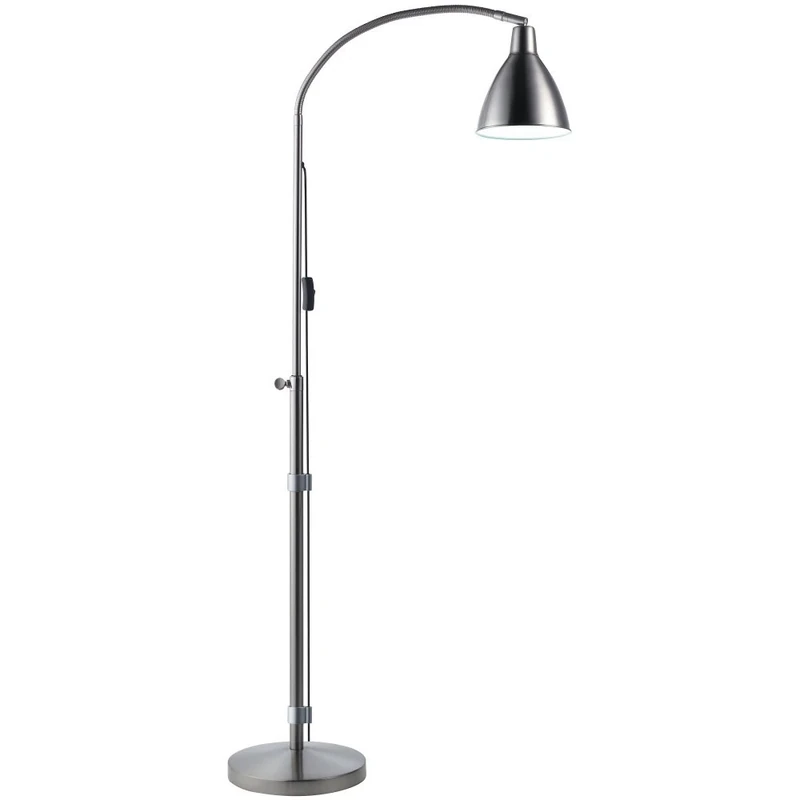Daylight The Company - Flexi-Vision Floor Lamp - Powerful LED Floor Lamp + Low energy consumption - 6,000 Kelvins + 20W + Chrome + Eye-Care Lamp + 2,650 LUX + Anti Glare Design