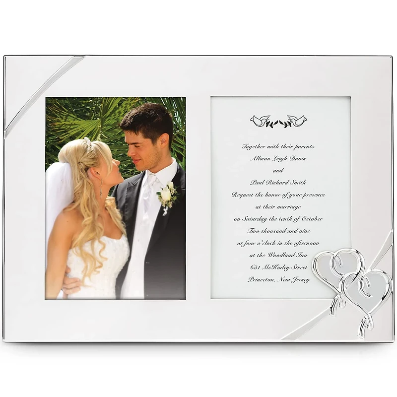 Lenox True Love Double Invitation Frame, 9-Inch