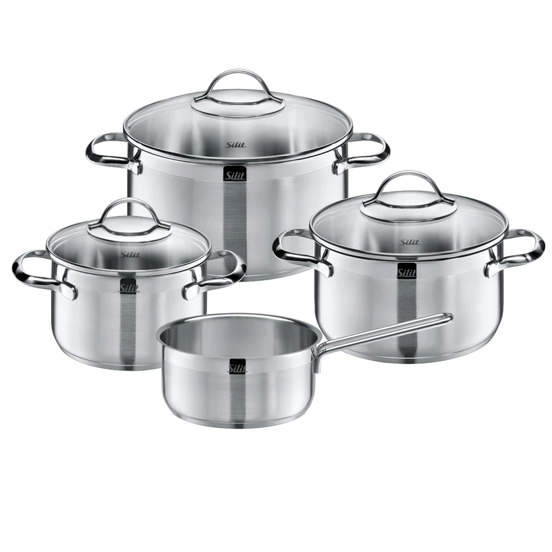Silit Achat Pot Set, Silver, 4-Piece - Image 1