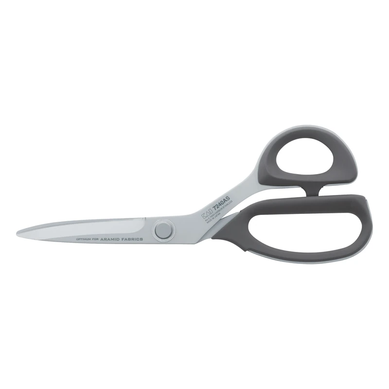 KAI Premium Micro-Serrated Scissors made of Aramid with 24 cm total length from the 7000 series - stainless AUS8A steel with 58 HRC, universal scissors aramid scissors from Japan Professional standard