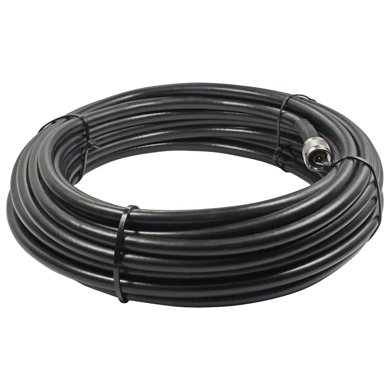 SureCall 100' SC-400 Ultra Low-Loss Coax Cable with N-Male Connectors - Black