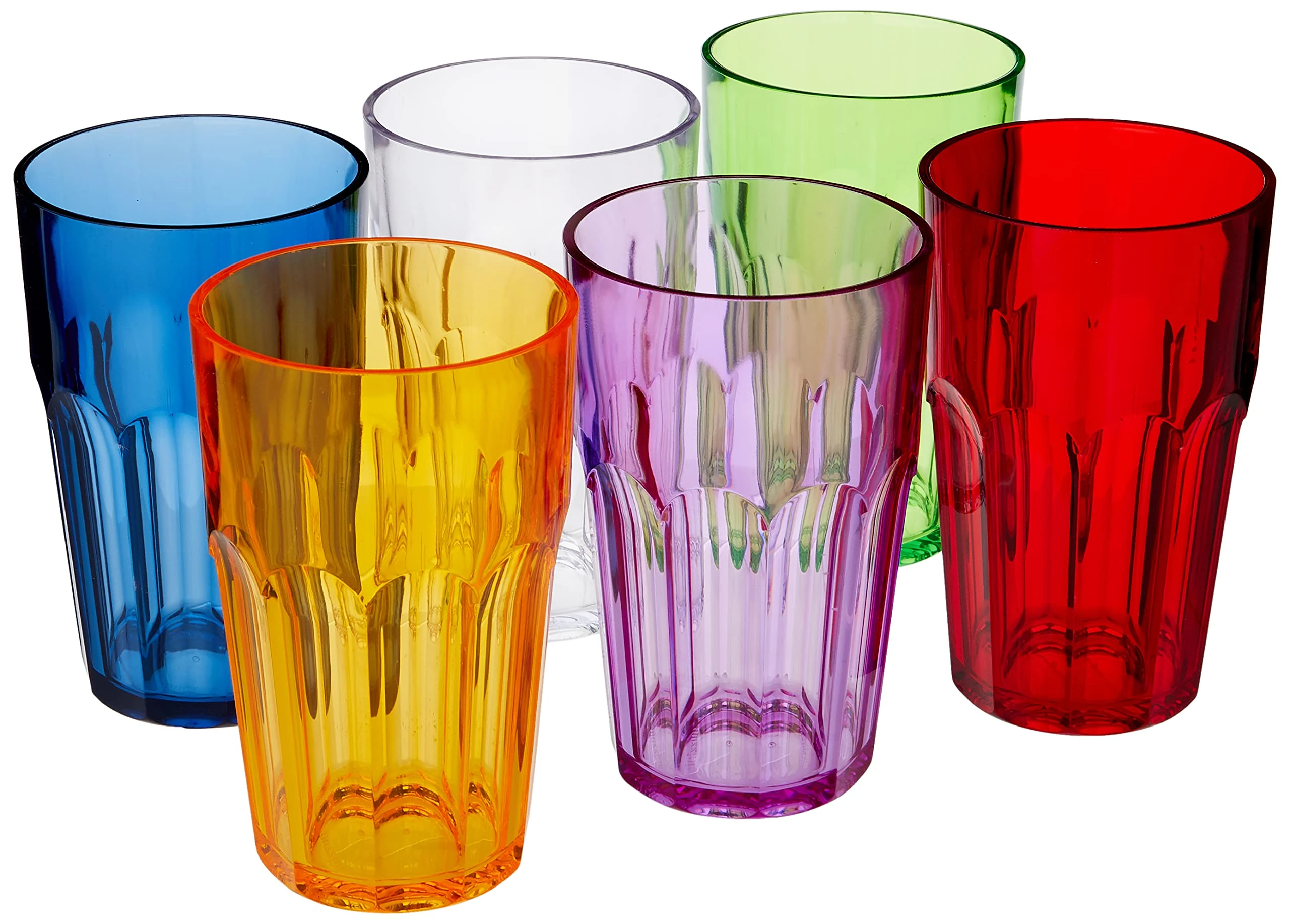 Guzzini - Happy Hour, set of 6 tall drinking glasses - Ø8 x h12 cm - Capacity: 420 cc - 07230652