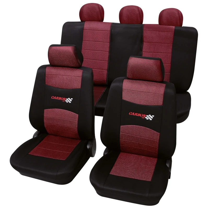 Autoartikelshop 33574812 SAB1 Vario Plus Seat Covers Red