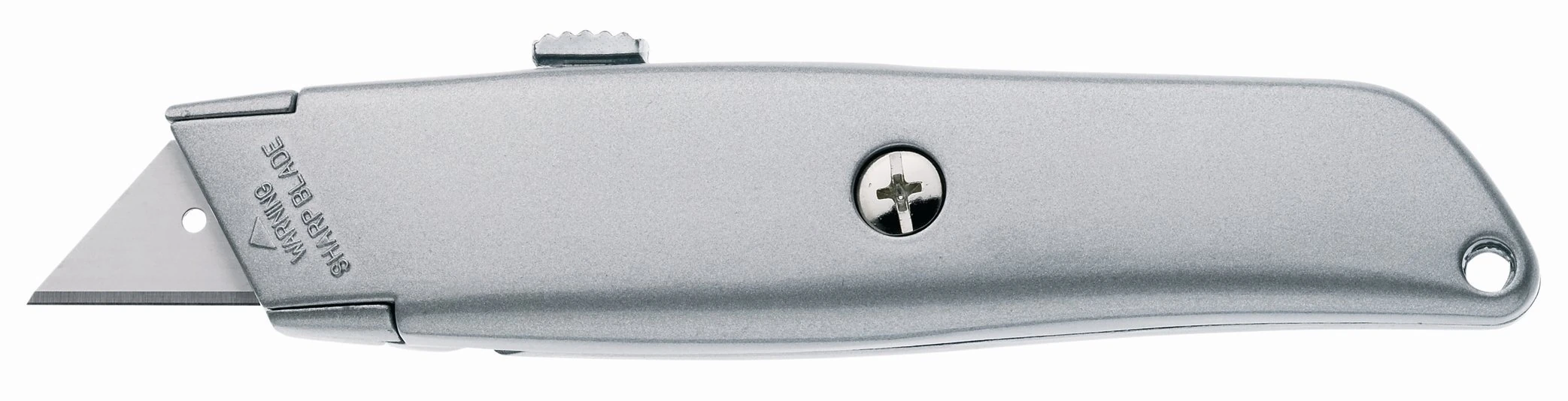 Westcott E-84019 00 Retractable Metal Utility Knife - Silver