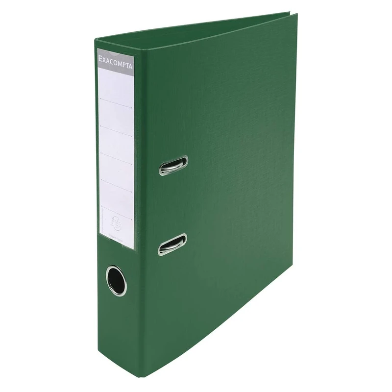 Exacompta - Ref. 53753E - Box of 10 Prem'Touch A4 lever arch files - Spine 70 mm - Mechanical 75 mm - External dimensions: 32 x 29 x 7 cm - Format to file A4 - Colour: Dark green