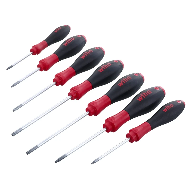 Wiha 36298 Screwdrivers, Torx, Tamper Resistant, 7 Piece