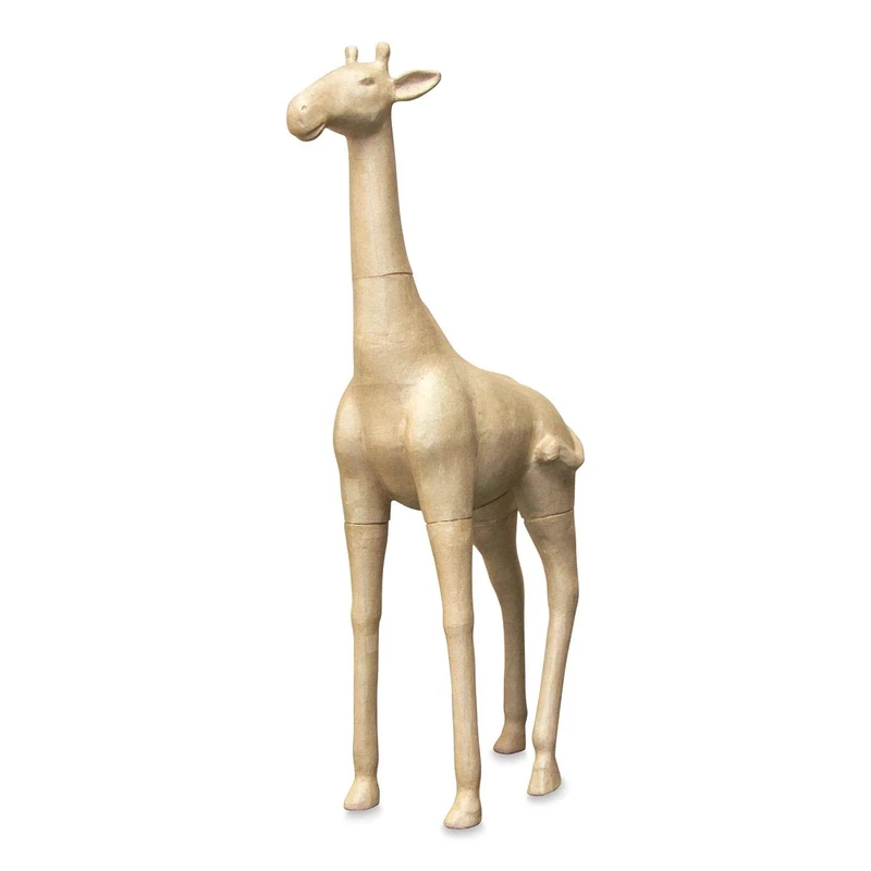 Décopatch - Ref XLA01O - Giraffe - Extra Large Papier Mache Object to Decorate - 80 x 35 x 160cm - Decorate with Décopatch Papers & PaperPatch Glue, Glitter, Paints