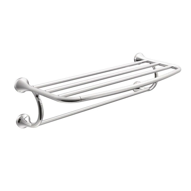 Moen YB2894CH Eva Bathroom Hotel Towel Shelf, Chrome