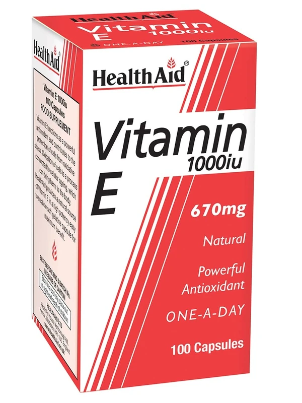 HealthAid Vitamin E 1000iu - 100 Capsules