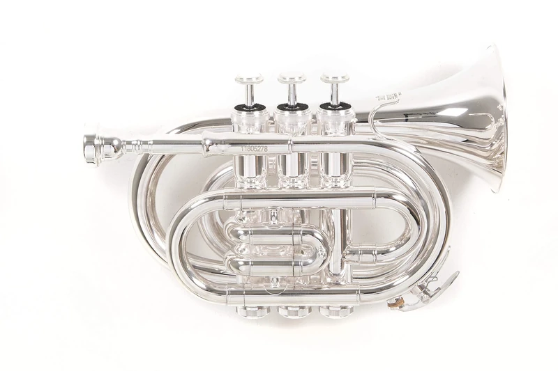 Roy Benson Bb Taschen-Trompete MOD.PT-101S versilbert, inkl. Etui