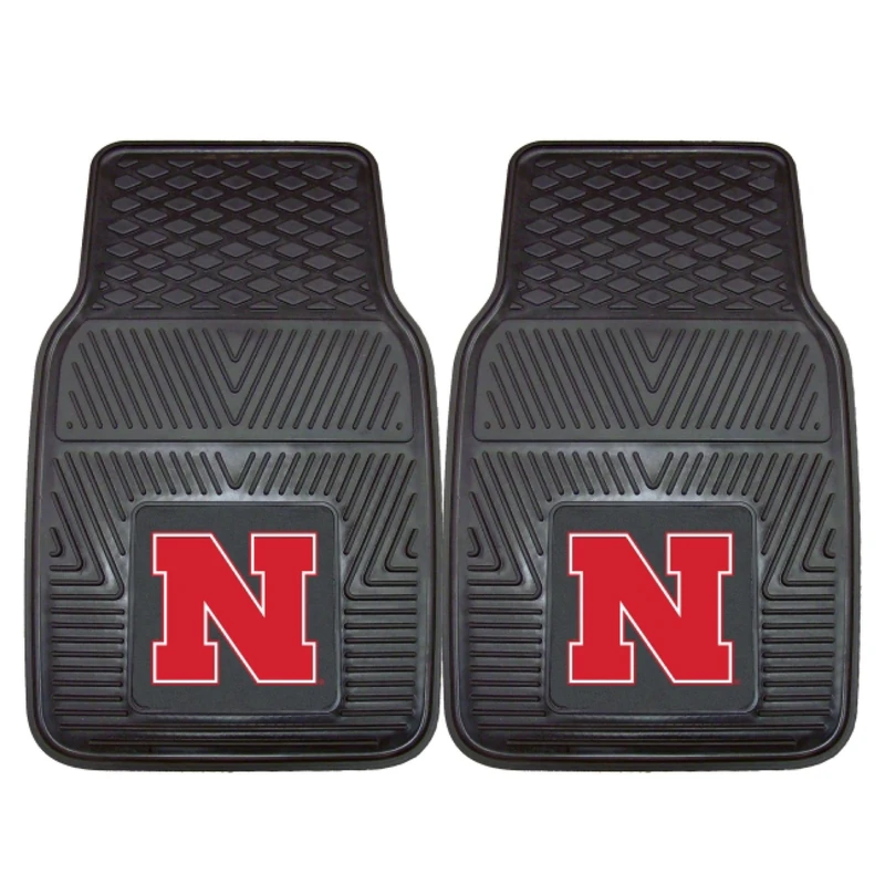 FANMATS - 8871 NCAA University of Nebraska Cornhuskers Vinyl Heavy Duty Car Mat - Image 1