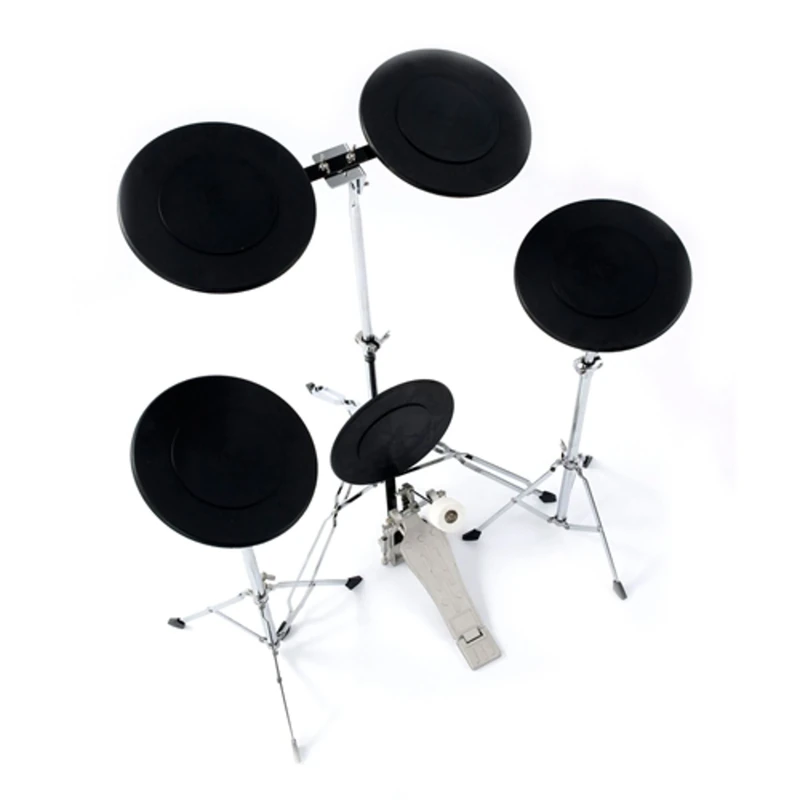 Percussion Plus PP1069 Practice Drum Kit,Black