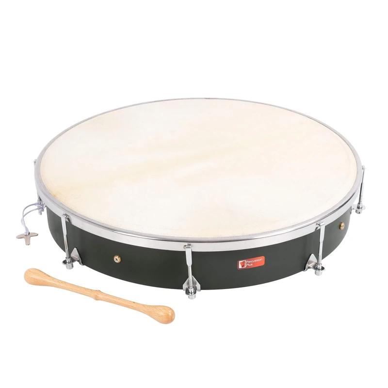 Percussion Plus PP1142 18 inch Bodhran Tunable, Black