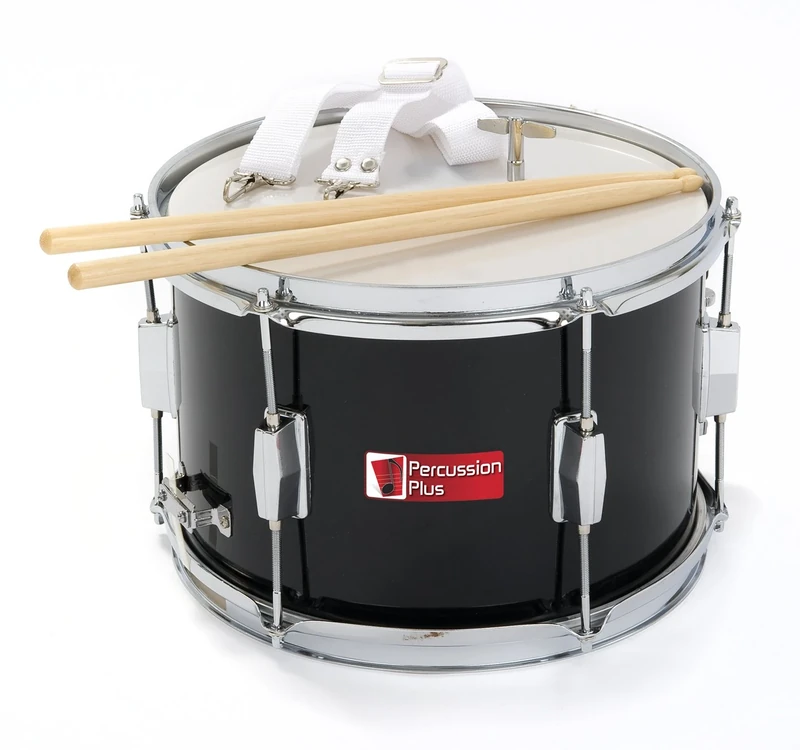 Percussion Plus PP786-BK Junior 12" Marching Drum - Black