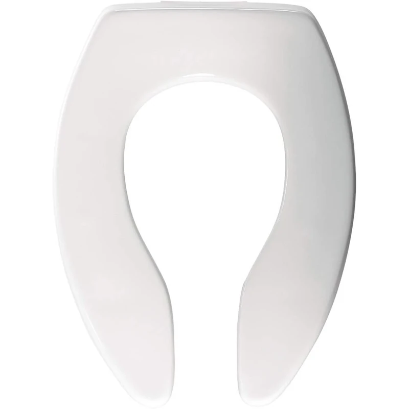 Bemis 3155SSCT 000 Toilet Seat, White, Elongated-No Slam Hinges
