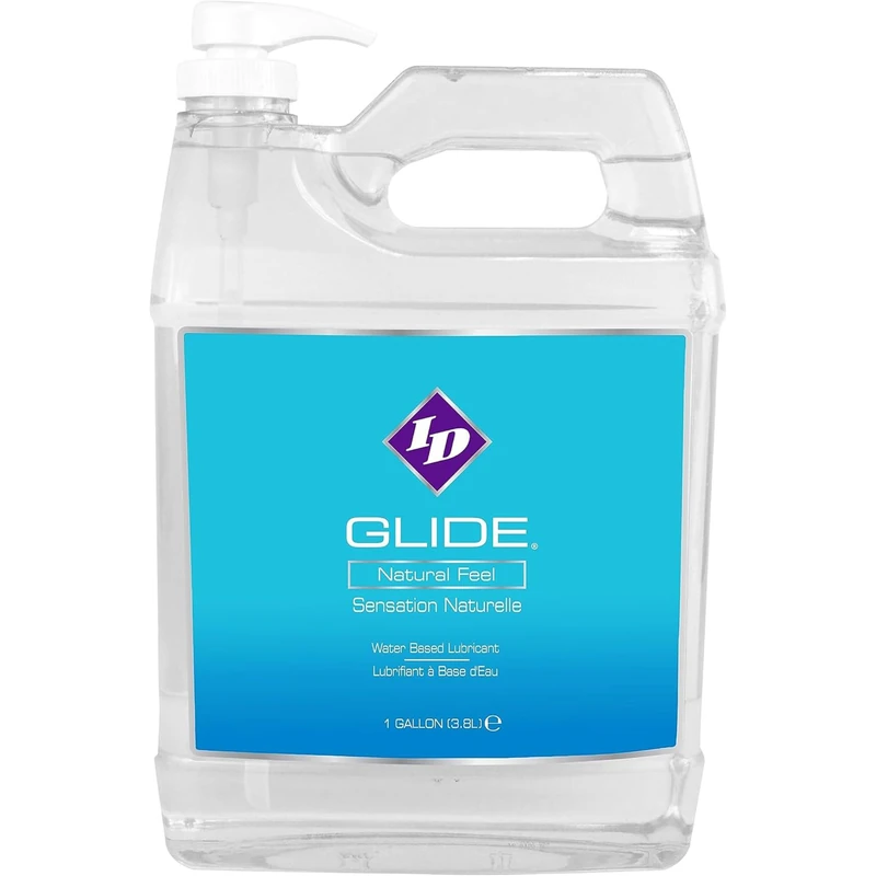 ID Glide Lube Water Based Unflavoured Premium Lubrication for Easy Sex 3,800ml - Your Premium Water Based Lubes Private Sexual, A Condom Compatible Adult Lubricant for Fantastic Intimate Moments - Image 1