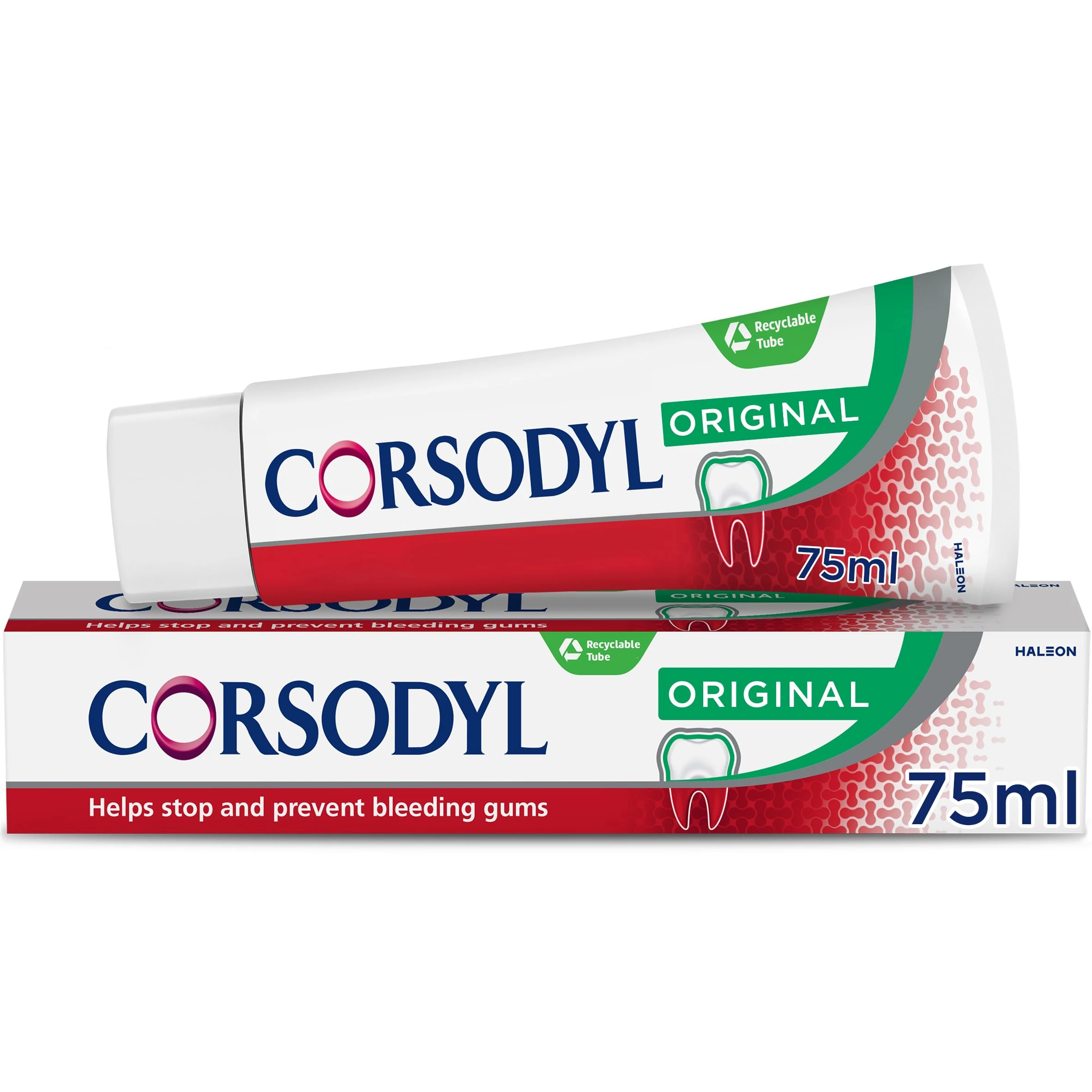 Corsodyl Toothpaste Original, Daily Gum Care, 75ml