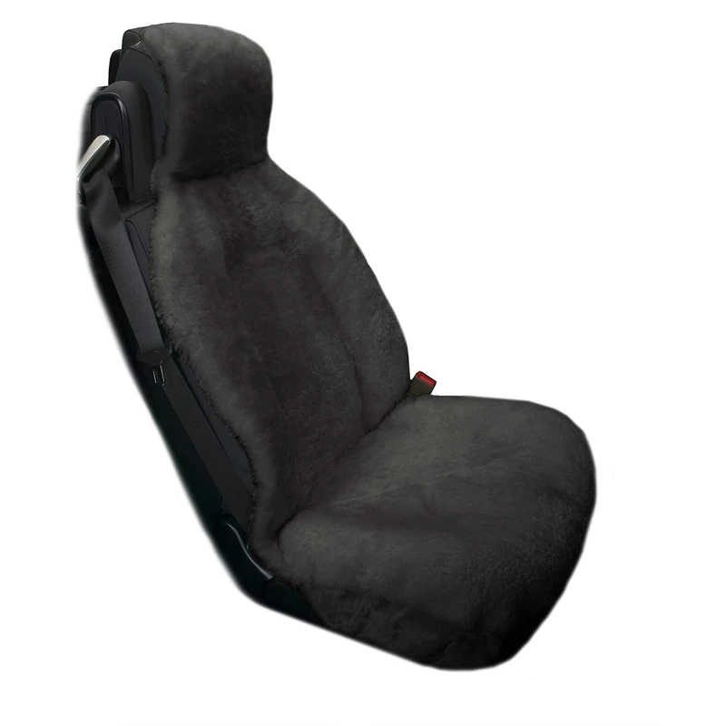 Eurow Genuine Australian Sheepskin Sideless Seat Cover - Universal Grey