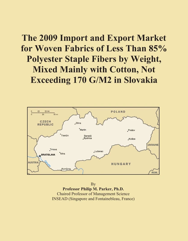 The 2009 Import and Export Market for Woven Fabrics of Less Than 85% Polyester Staple Fibers by Weight, Mixed Mainly with Cotton, Not Exceeding 170 G/M2 in Slovakia
