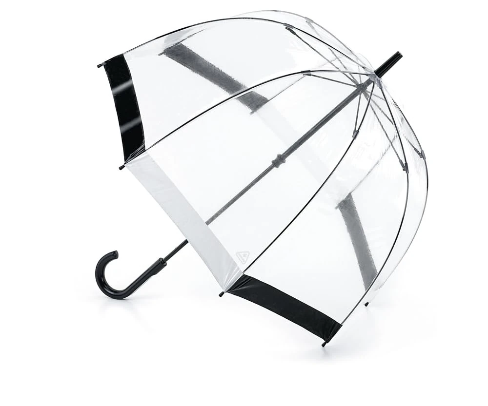 Fulton Birdcage 1 Umbrella Black & White Trim