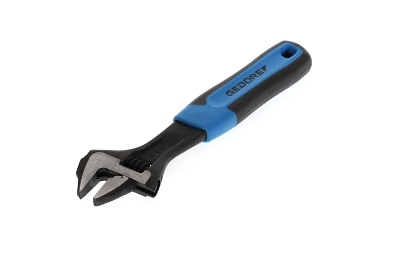 GEDORE Single open-ended adjustable spanner, AF 25 mm (1"), Scale, Phosphated, Plastic grip, 60 S 8 JP