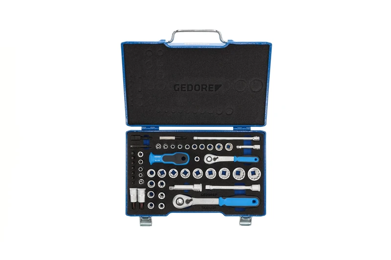 Gedore D 30 TX20 U-20 Socket Spanner Set 3/8 to 1/4 Inch 52-Piece