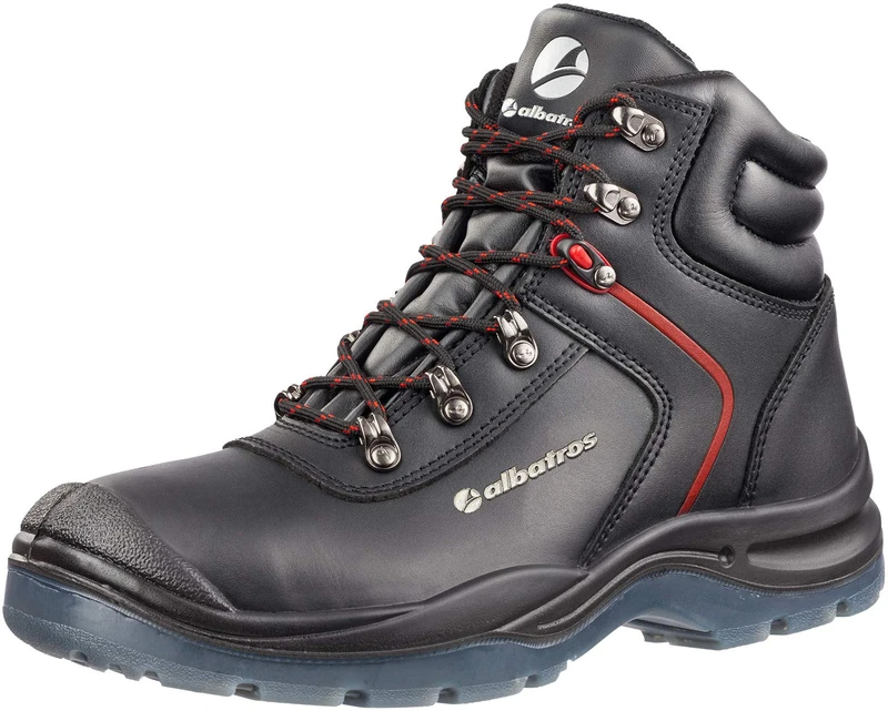 Albatros 631080-200-44 Shoes "Gravitation Mid", Size 9, Black - EN safety certified